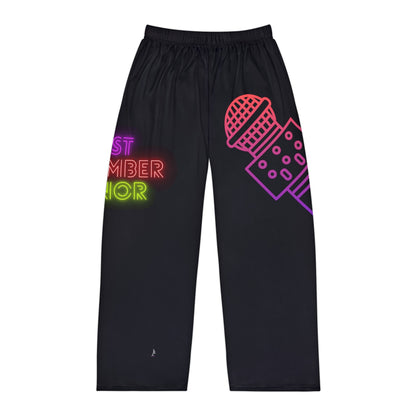 Men's Pajama Pants: Music Black