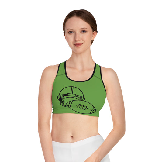 Sports Bra: Football Green