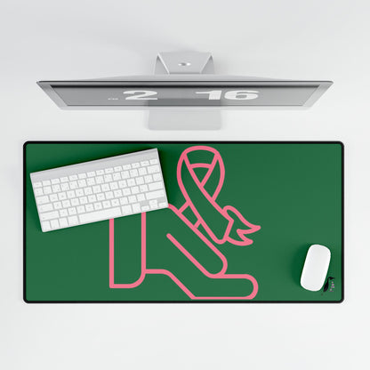 Desk Mats: Fight Cancer Dark Green