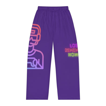 Pambabaeng Pajama Pants: Gaming Purple 