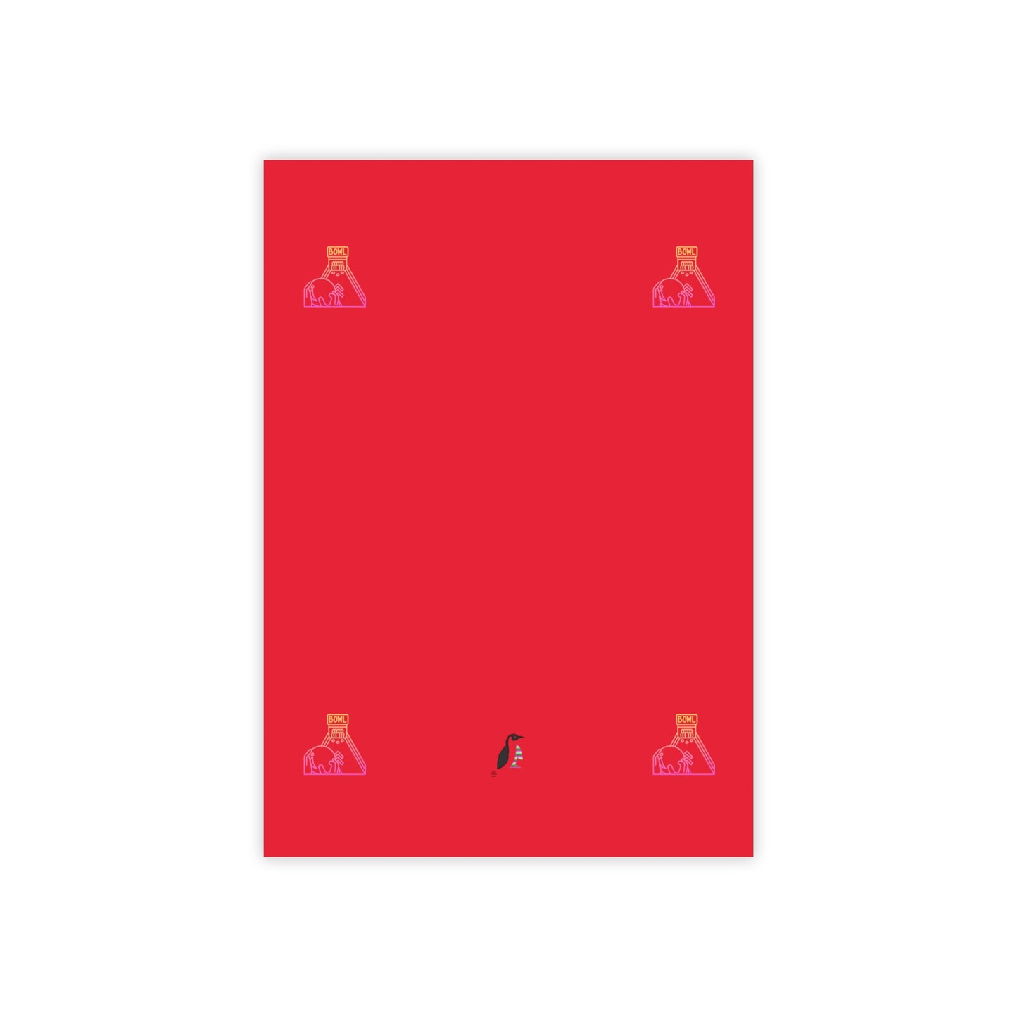 Post-it® Note Pads: Bowling Dark Red