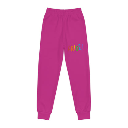 Youth Joggers: LGBTQ Pride Pink