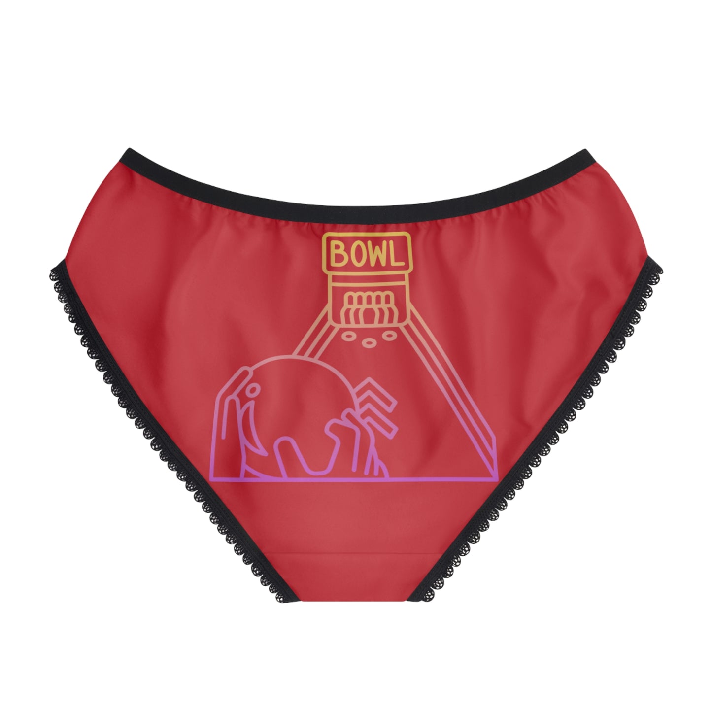 Women's Briefs: Bowling Dark Red