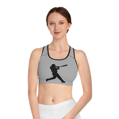 Sports Bra: Baseball Lite Grey