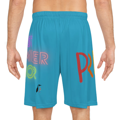 Basketball Shorts: LGBTQ Pride Turquoise