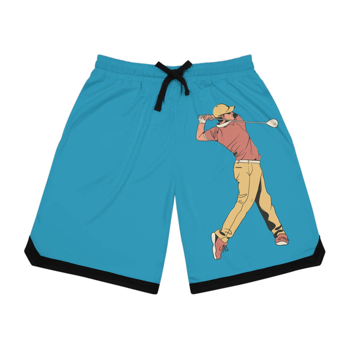 Basketball Rib Shorts: Golf Turquoise