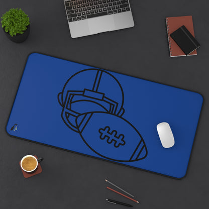 Desk Mat: Football Dark Blue