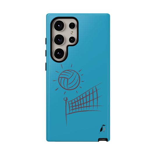 Tough Cases (for Samsung & Google): Volleyball Turquoise