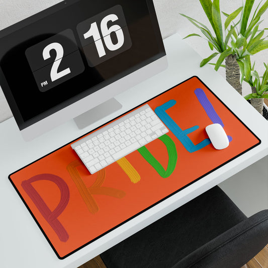 Desk Mats: LGBTQ Pride Orange