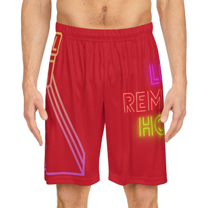 Basketball Shorts: Bowling Dark Red