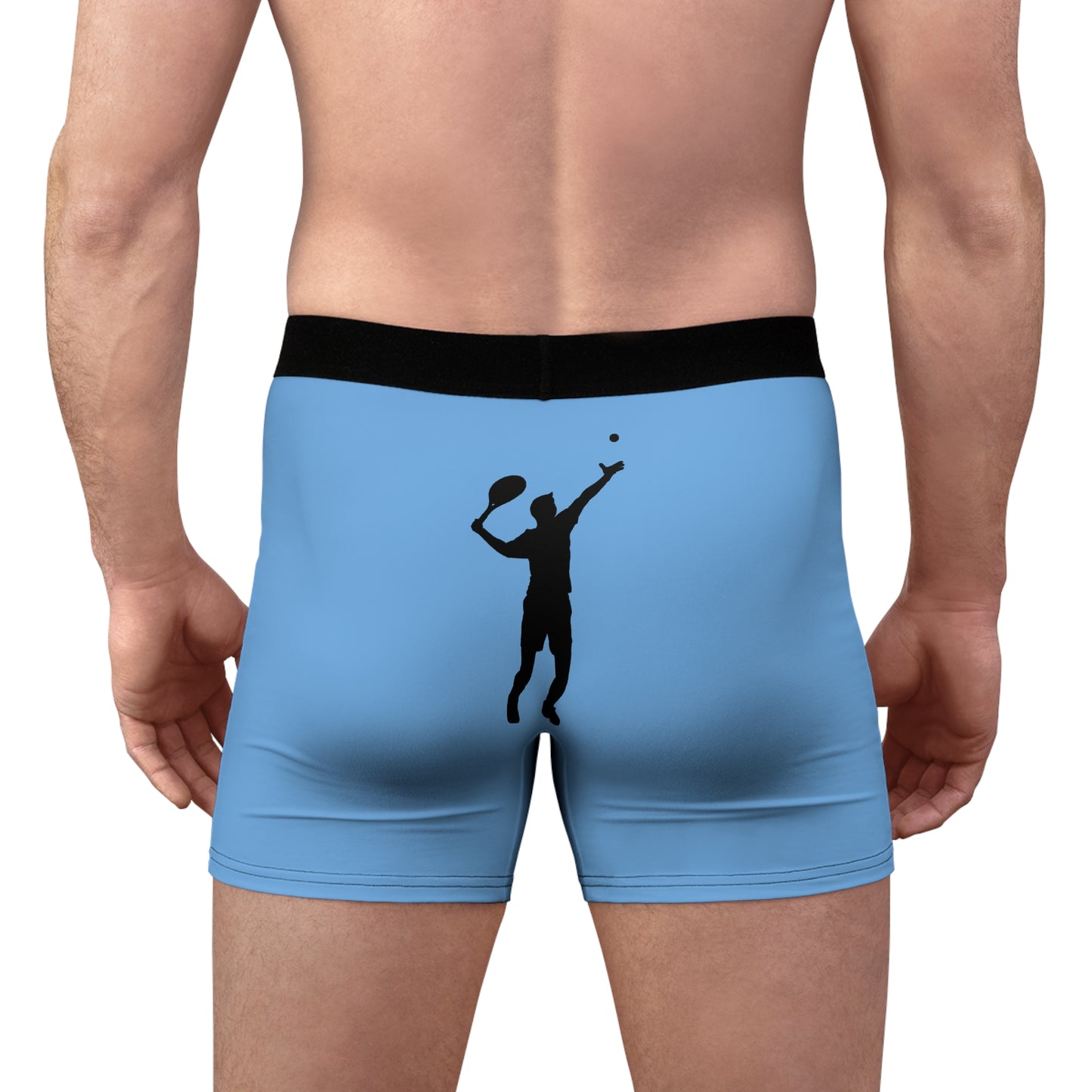 Men's Boxer Briefs: Tennis Lite Blue