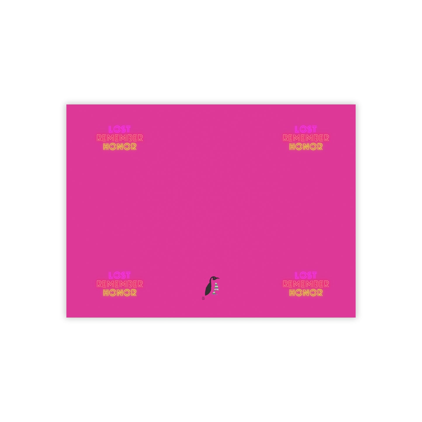 Post-it® Note Pads: Lost Remember Honor Pink