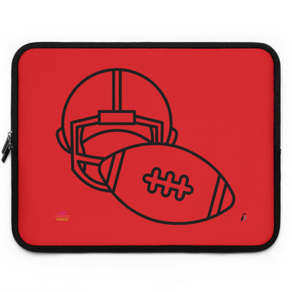 Laptop Sleeve: Football Red