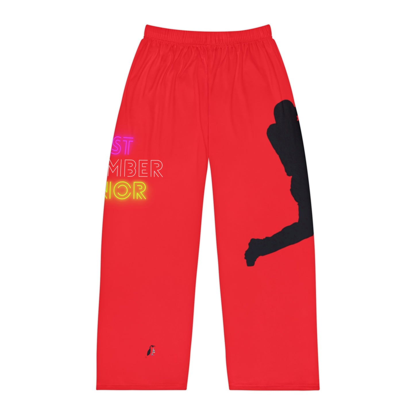 Men's Pajama Pants: Baseball Red