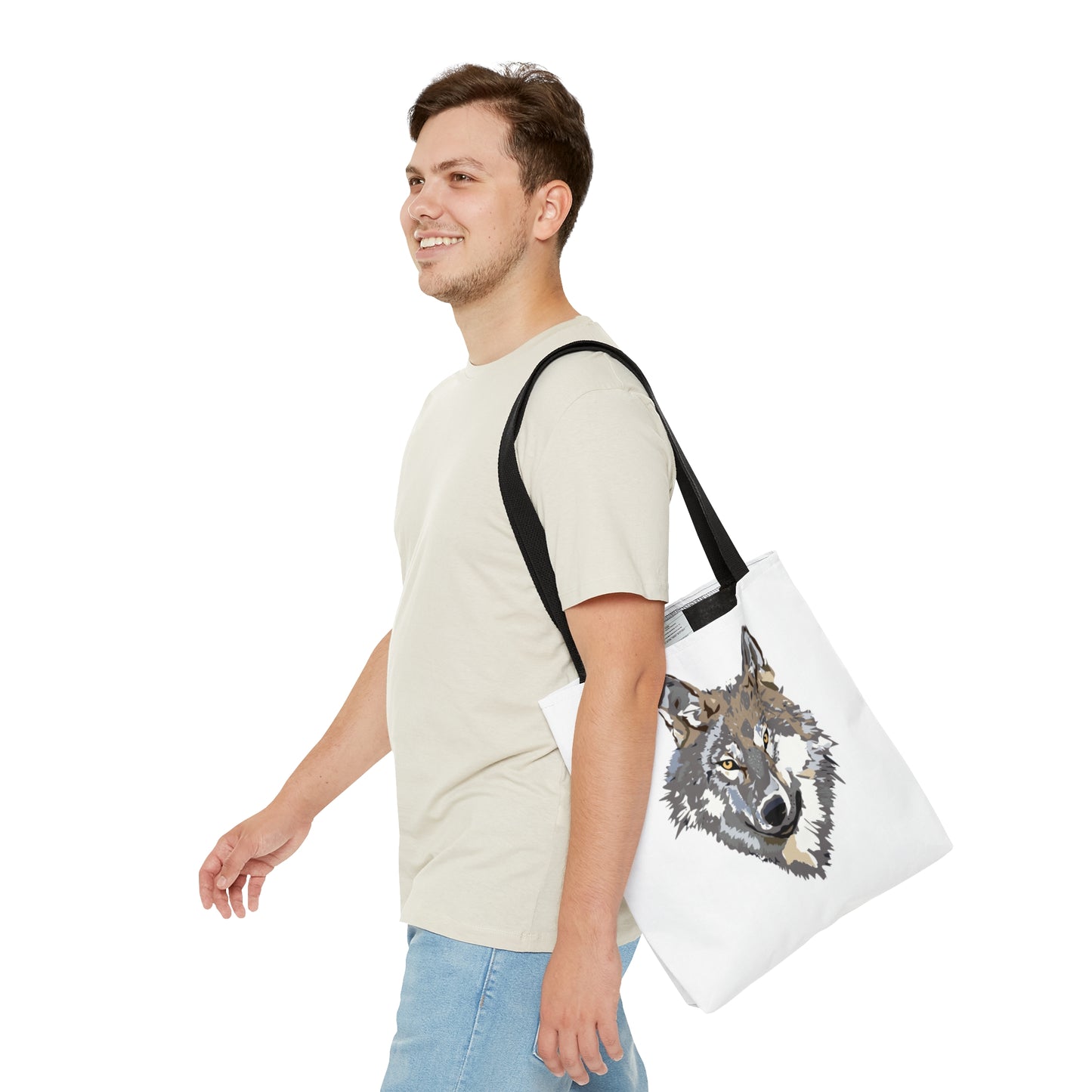 Tote Bag: Wolves White