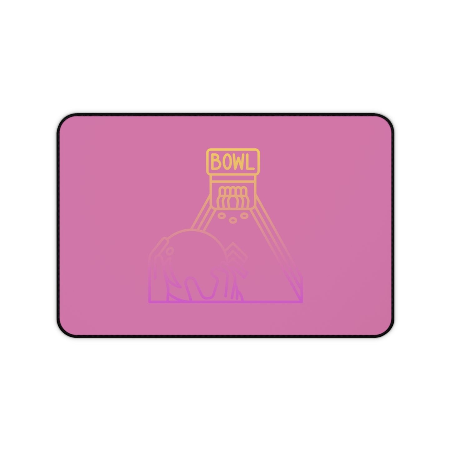 Desk Mat: Bowling Lite Pink