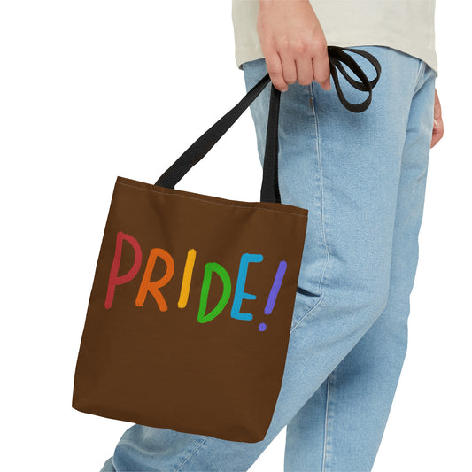 Tote Bag: LGBTQ Pride Brown