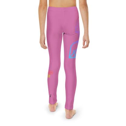 Youth Full-Length Leggings: Gaming Lite Pink