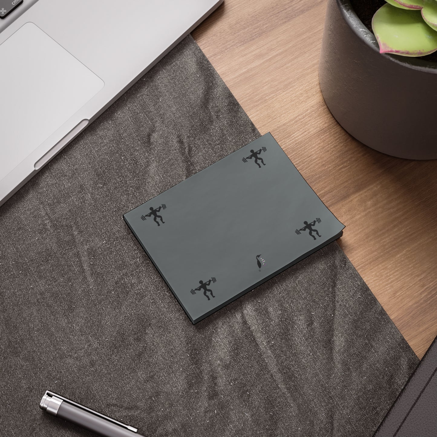 Post-it® Note Pads: Weightlifting Dark Grey