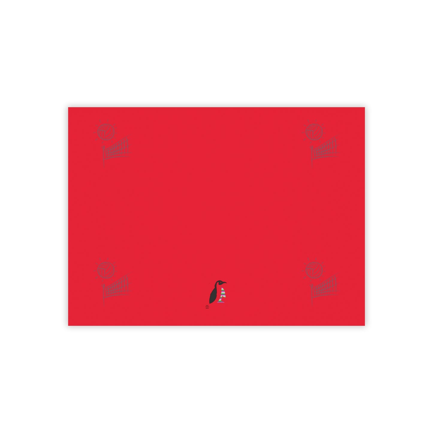 Post-it® Note Pads: Volleyball Dark Red