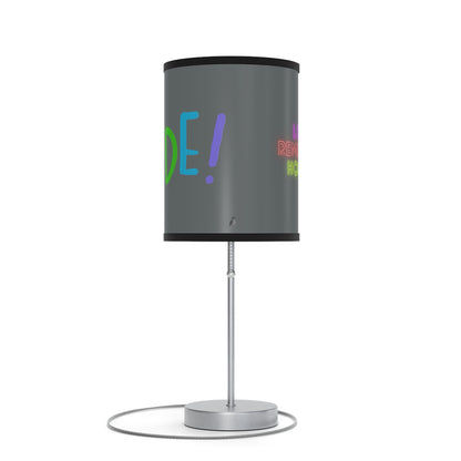 Lamp on a Stand, US|CA plug: LGBTQ Pride Dark Grey 