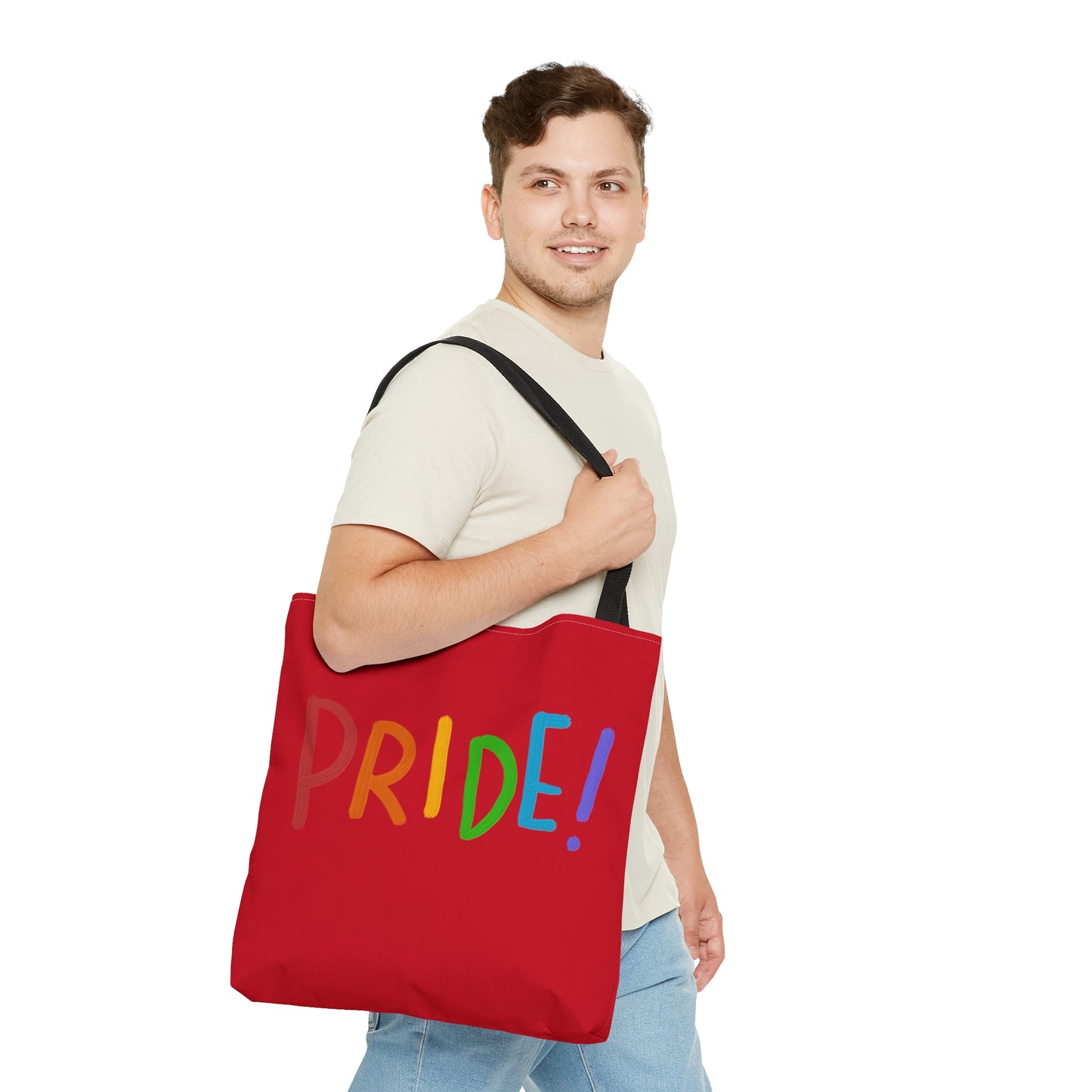 Tote Bag: LGBTQ Pride Dark Red