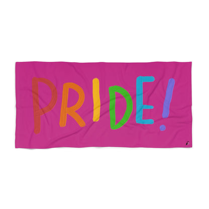 Beach Towel: LGBTQ Pride Pink