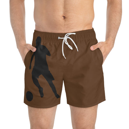 Swim Trunks: Soccer Brown