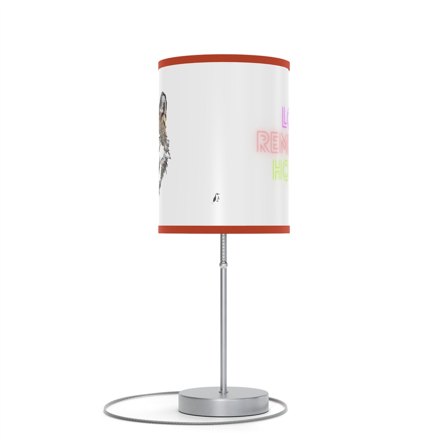 Lamp on a Stand, US|CA plug: Wolves White