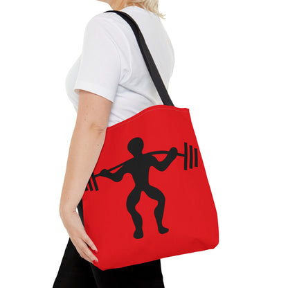 Tote Bag: Weightlifting Red