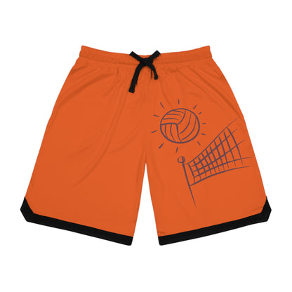 Basketball Rib Shorts: Volleyball Orange