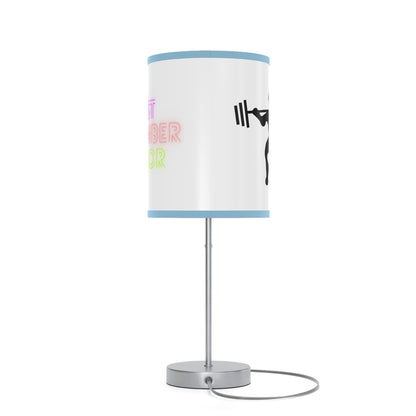 Lamp on a Stand, US|CA plug: Weightlifting White