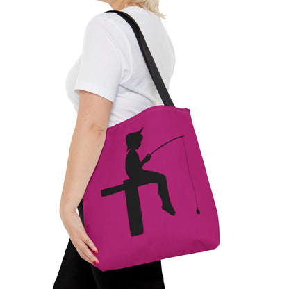 Tote Bag: Fishing Pink