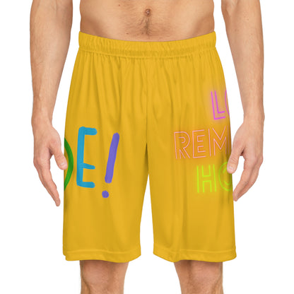 Basketball Shorts: LGBTQ Pride Yellow