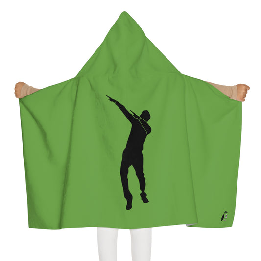 Youth Hooded Towel: Dance Green