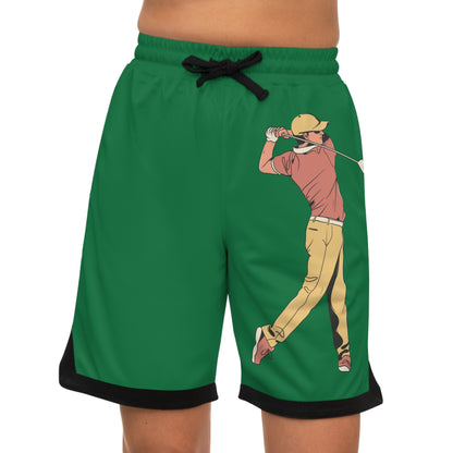 Basketball Rib Shorts: Golf Dark Green