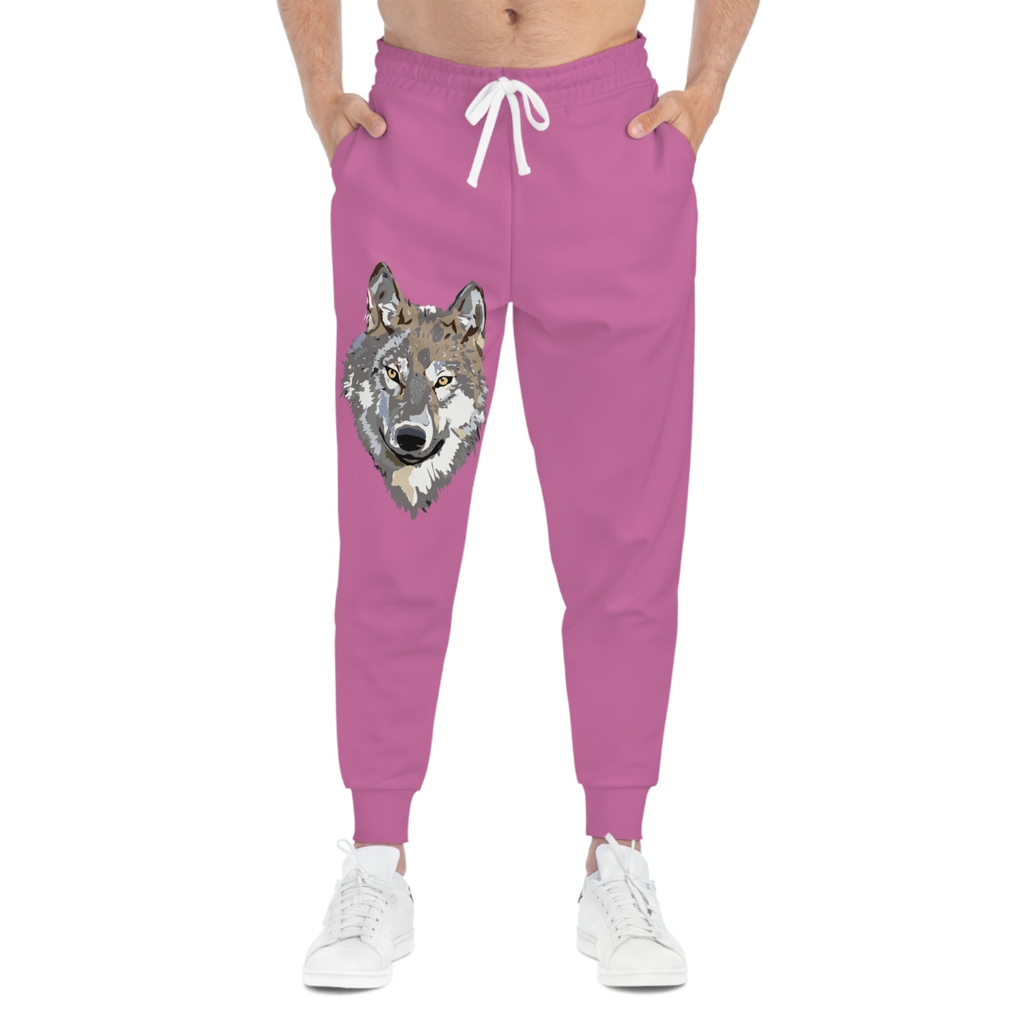 Athletic Joggers: Wolves Lite Pink