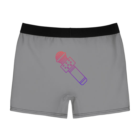 Men's Boxer Briefs: Music Grey