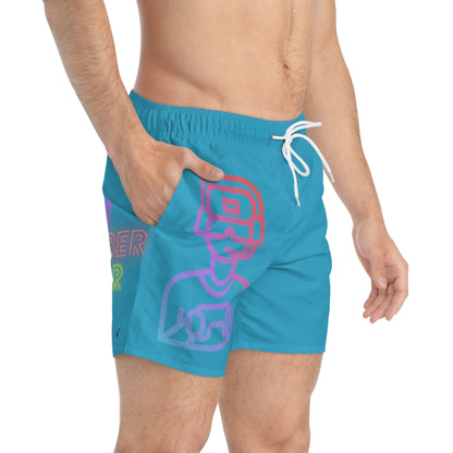 Swim Trunks: Gaming Turquoise