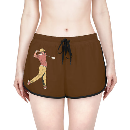 Women's Relaxed Shorts: Golf Brown