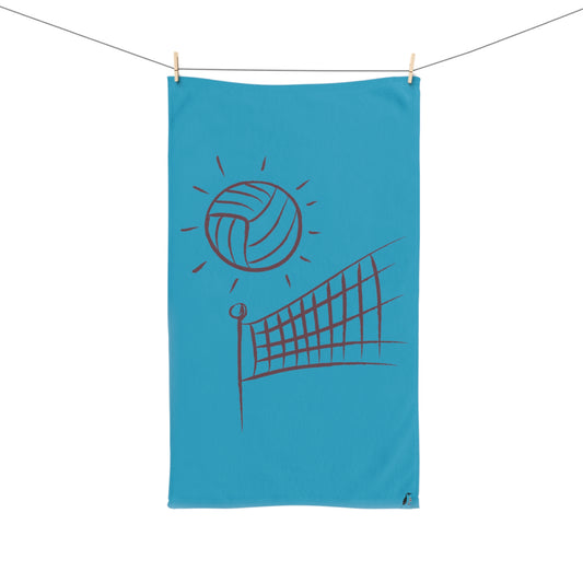 Hand Towel: Volleyball Turquoise