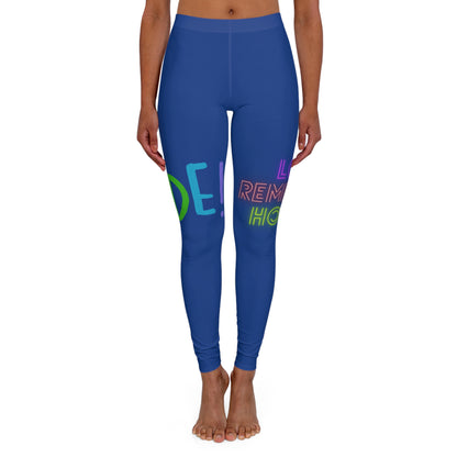 Women's Spandex Leggings: LGBTQ Pride Dark Blue