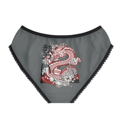 Women's Briefs: Dragons Dark Grey