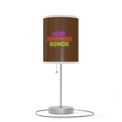 Lamp on a Stand, US|CA plug: LGBTQ Pride Brown