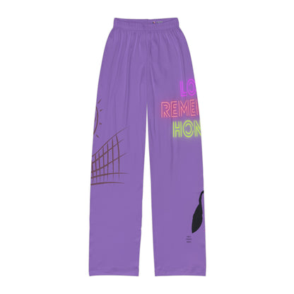 Kids Pajama Pants: Volleyball Lite Purple