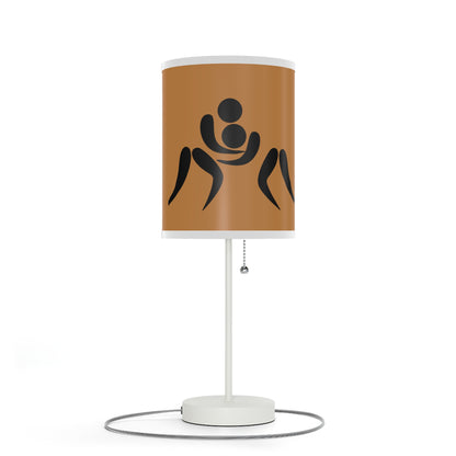 Lamp on a Stand, US|CA plug: Wrestling Lite Brown