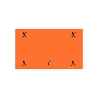 Post-it® Note Pads: Baseball Orange