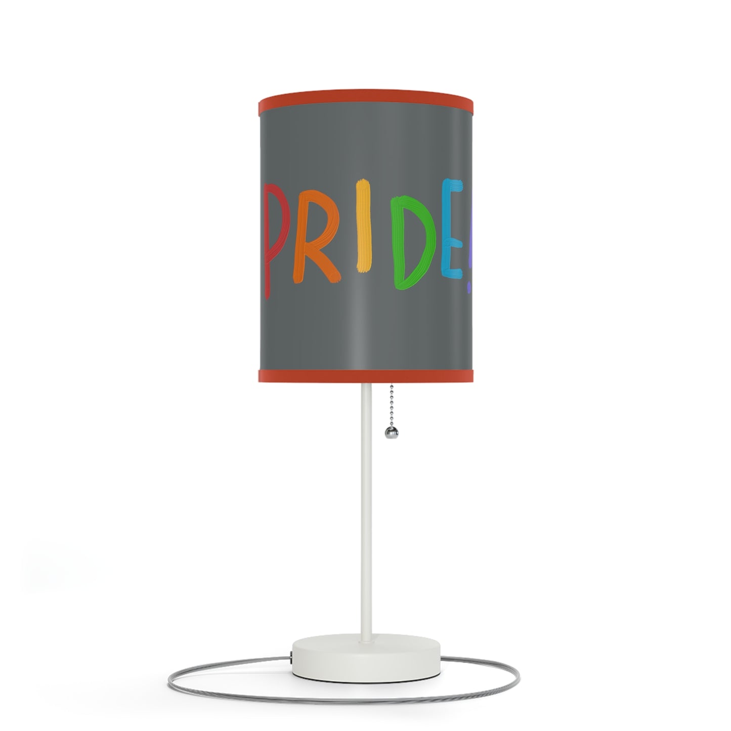 Lamp on a Stand, US|CA plug: LGBTQ Pride Dark Grey 