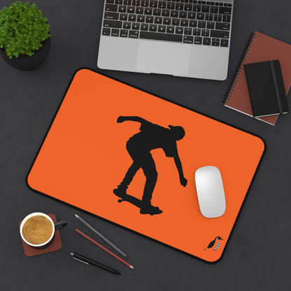 Desk Mat: Skateboarding Orange