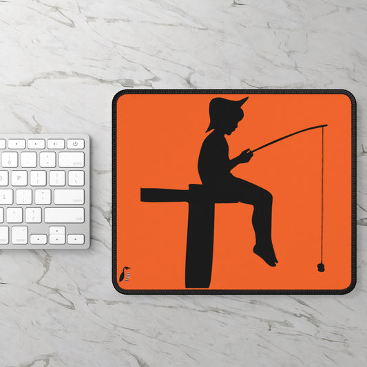 Gaming Mouse Pad: Fishing Orange